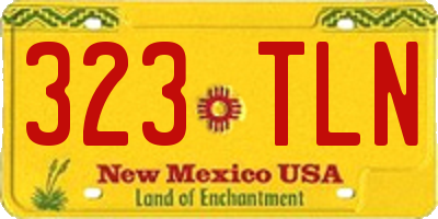 NM license plate 323TLN
