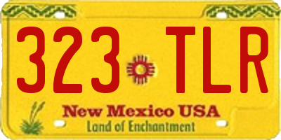 NM license plate 323TLR