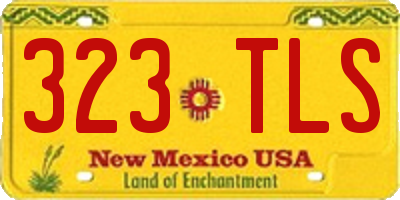 NM license plate 323TLS