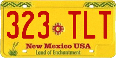 NM license plate 323TLT