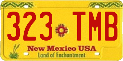 NM license plate 323TMB