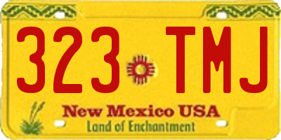 NM license plate 323TMJ