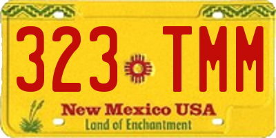 NM license plate 323TMM