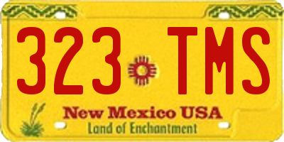 NM license plate 323TMS