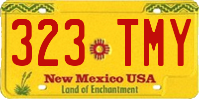 NM license plate 323TMY