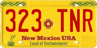 NM license plate 323TNR