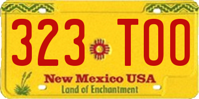 NM license plate 323TOO