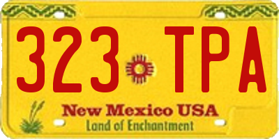 NM license plate 323TPA