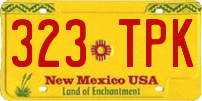 NM license plate 323TPK