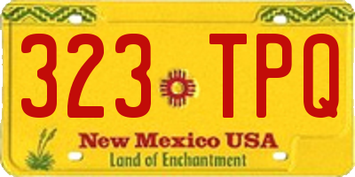 NM license plate 323TPQ