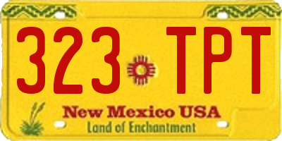 NM license plate 323TPT