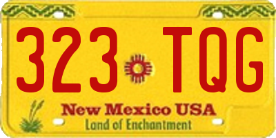 NM license plate 323TQG