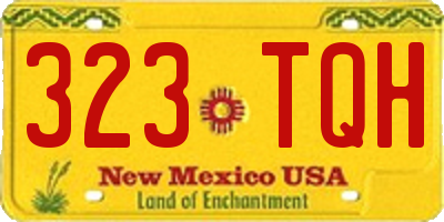 NM license plate 323TQH