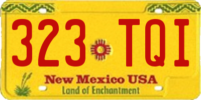 NM license plate 323TQI