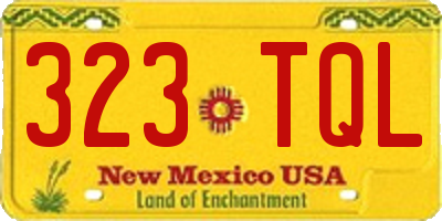 NM license plate 323TQL