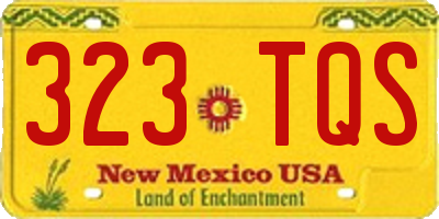 NM license plate 323TQS
