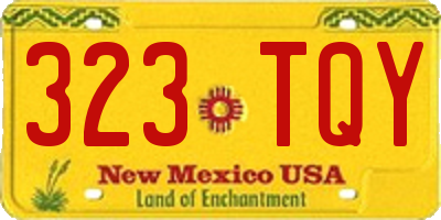 NM license plate 323TQY