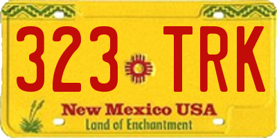 NM license plate 323TRK