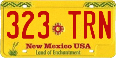 NM license plate 323TRN