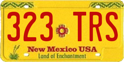 NM license plate 323TRS