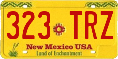 NM license plate 323TRZ