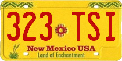 NM license plate 323TSI