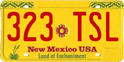 NM license plate 323TSL