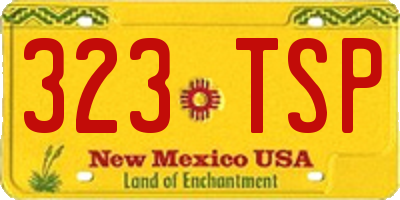 NM license plate 323TSP