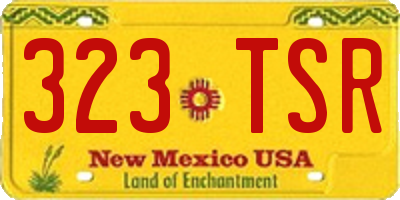 NM license plate 323TSR
