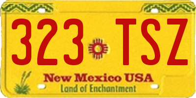 NM license plate 323TSZ