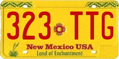NM license plate 323TTG
