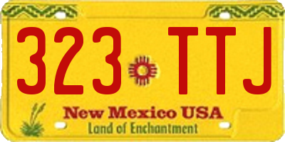 NM license plate 323TTJ