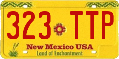 NM license plate 323TTP