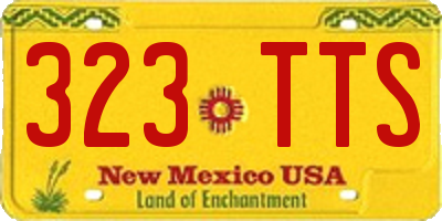 NM license plate 323TTS