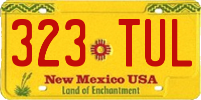 NM license plate 323TUL