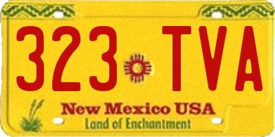 NM license plate 323TVA