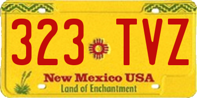 NM license plate 323TVZ