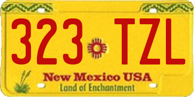 NM license plate 323TZL