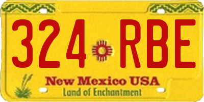 NM license plate 324RBE