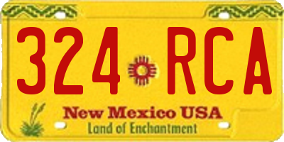 NM license plate 324RCA