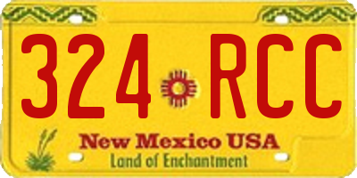 NM license plate 324RCC