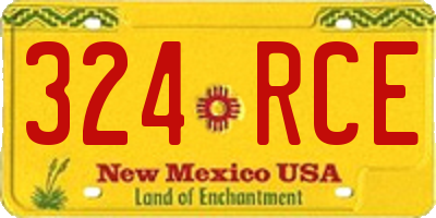 NM license plate 324RCE