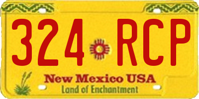 NM license plate 324RCP
