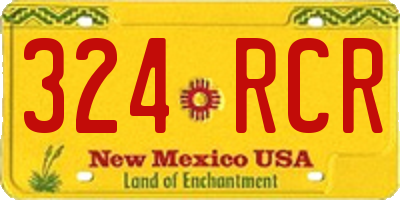 NM license plate 324RCR