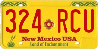 NM license plate 324RCU