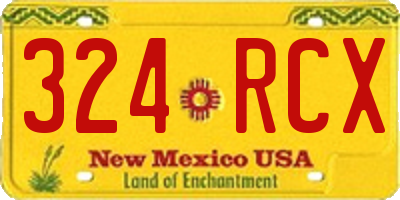 NM license plate 324RCX