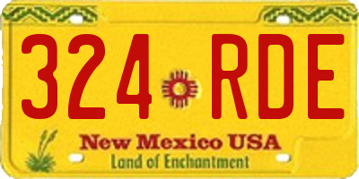 NM license plate 324RDE