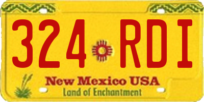 NM license plate 324RDI
