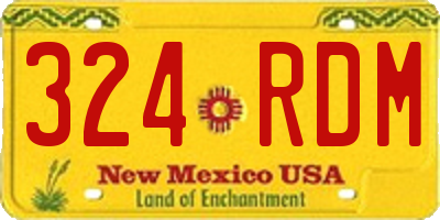 NM license plate 324RDM