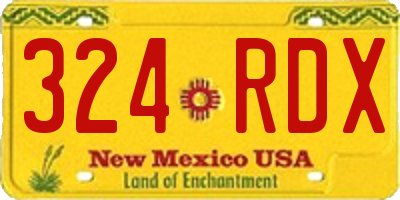 NM license plate 324RDX